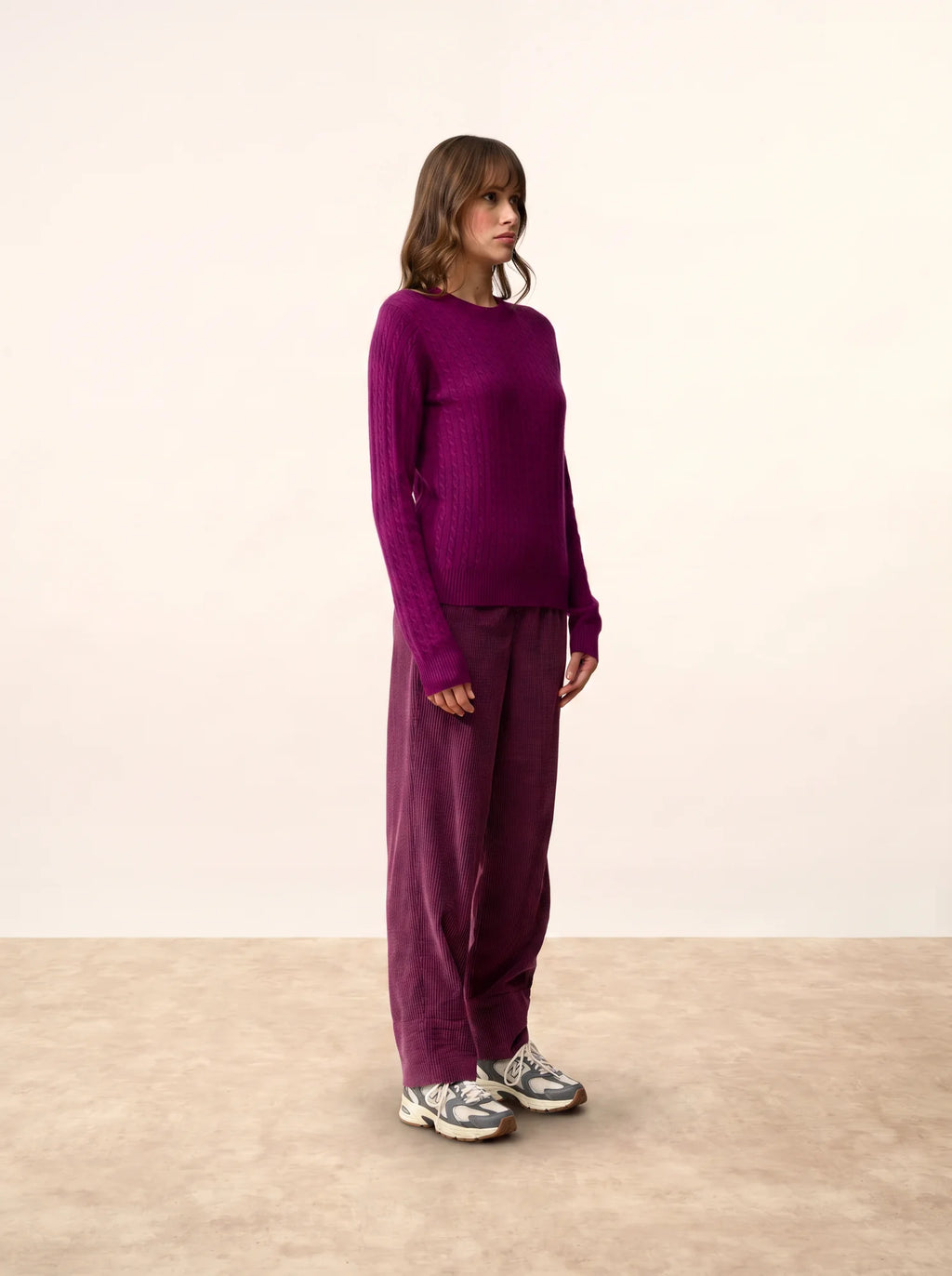 JADE Sweater Crew Neck Plum