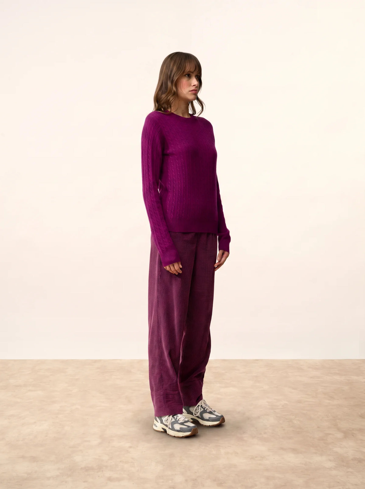 JADE Sweater Crew Neck Plum