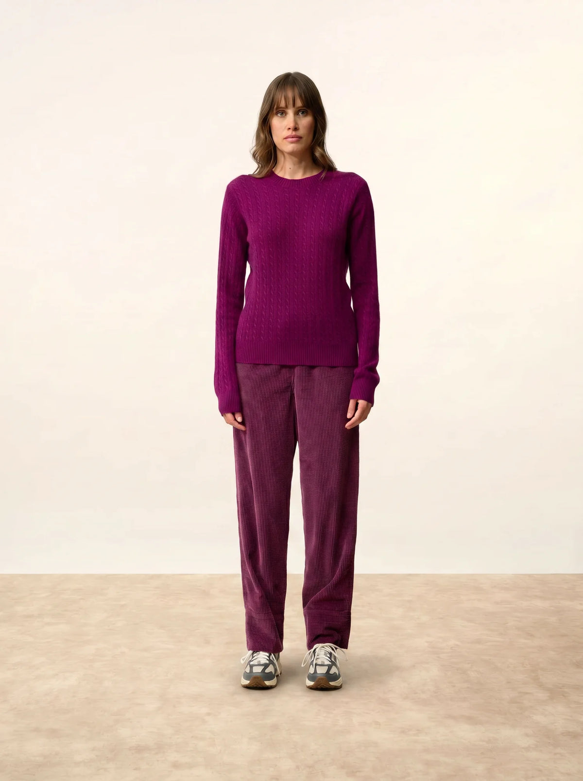 JADE Sweater Crew Neck Plum