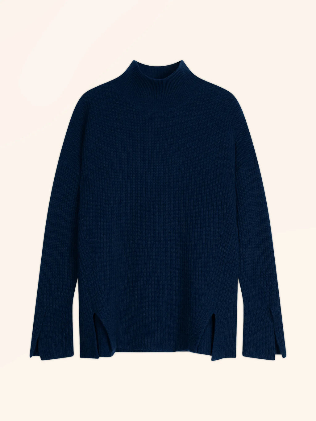 LOUISE Pull Col Montant 4 Fils Minuit