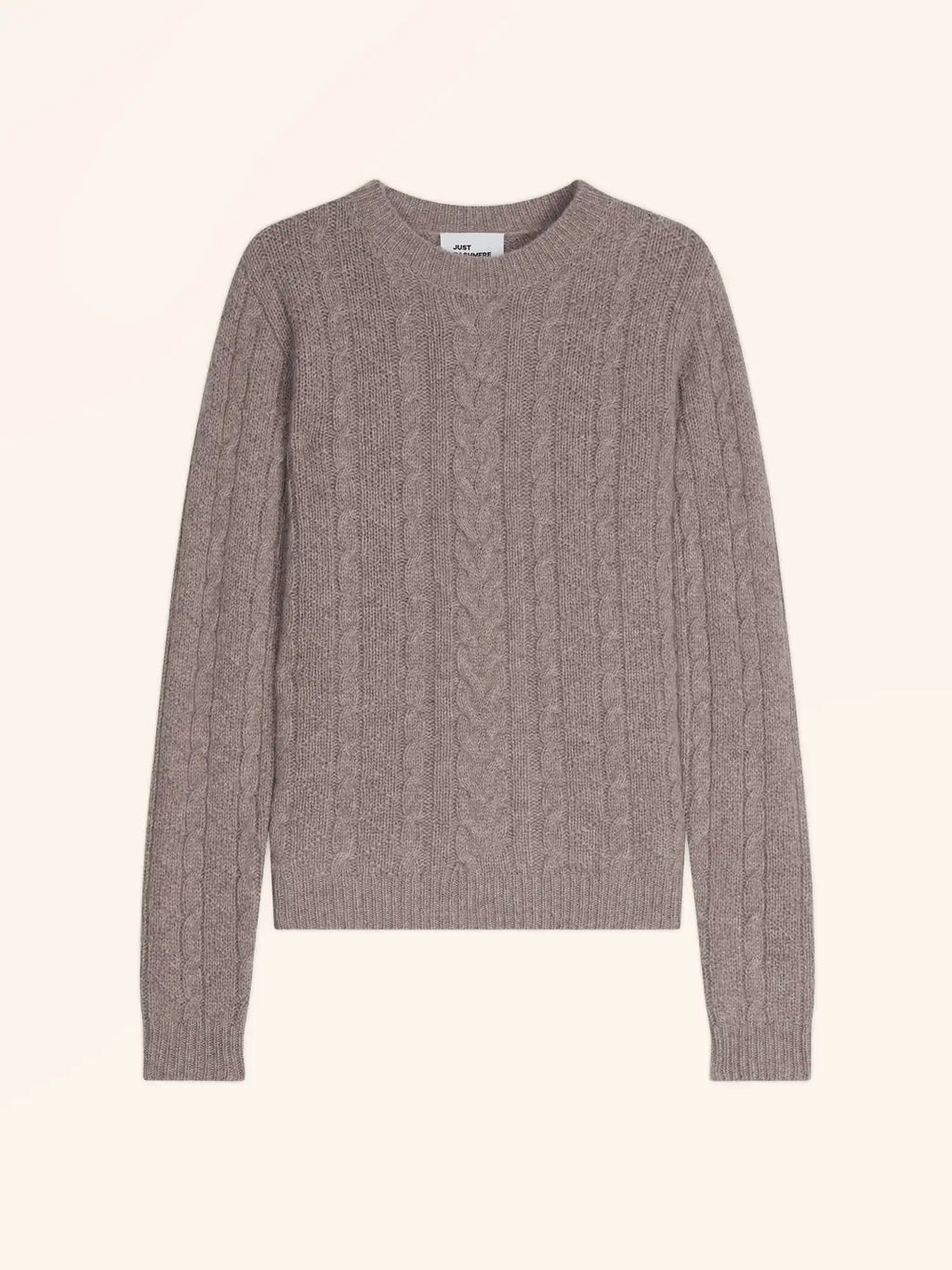 OLIVIA Sweater Crew Neck 8 Ply Heather Caribou