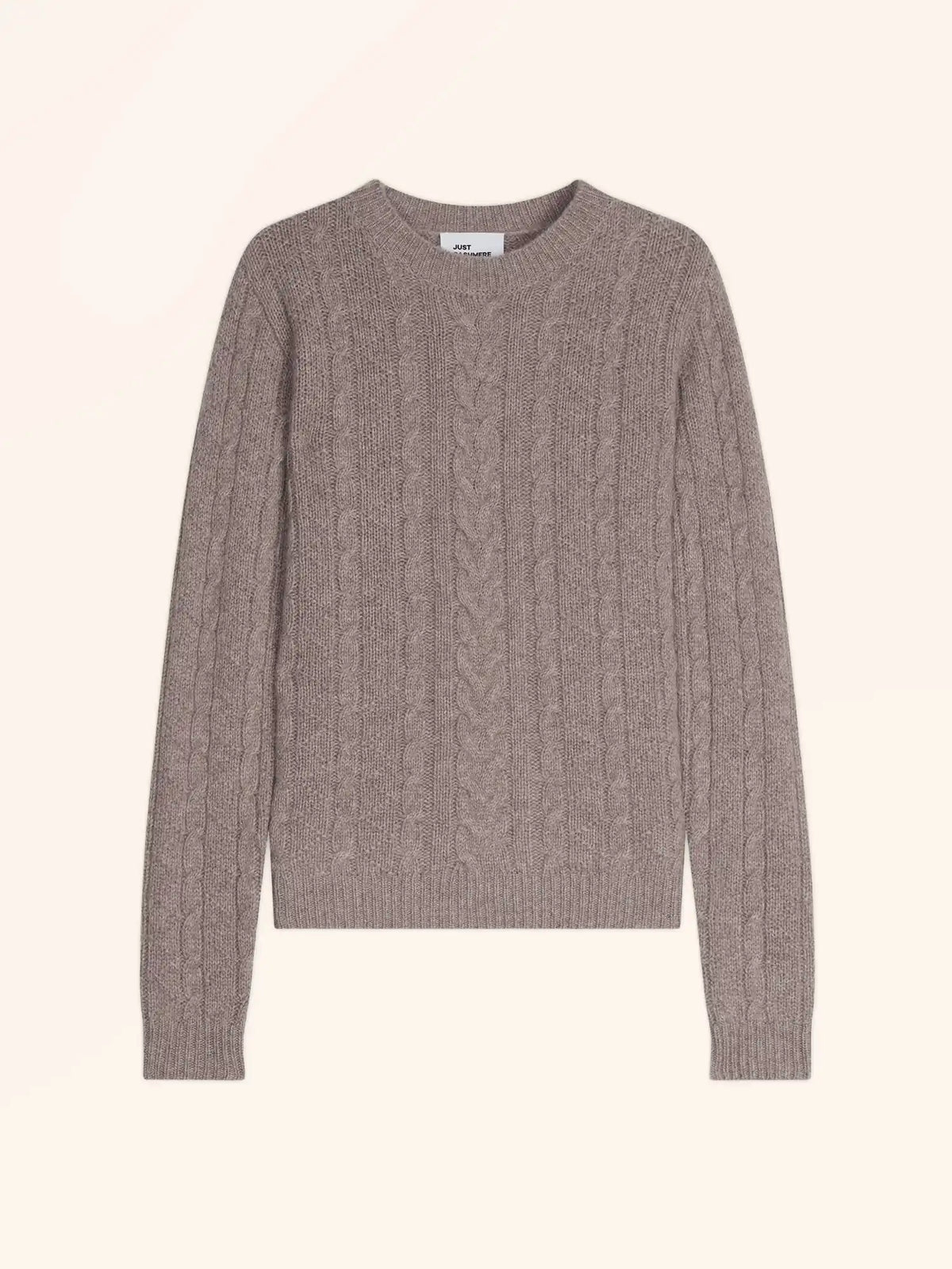 OLIVIA Sweater Crew Neck 8 Ply Heather Caribou