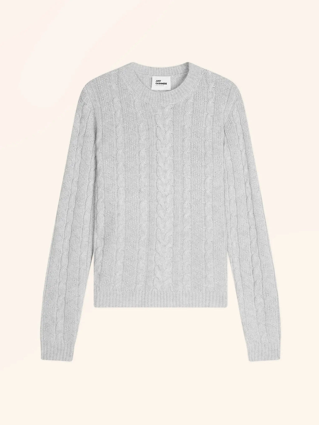 OLIVIA Sweater Crew Neck 8 Ply Heather Pearl Grey