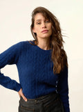 OLIVIA Sweater Crew Neck 8 Ply Midnight