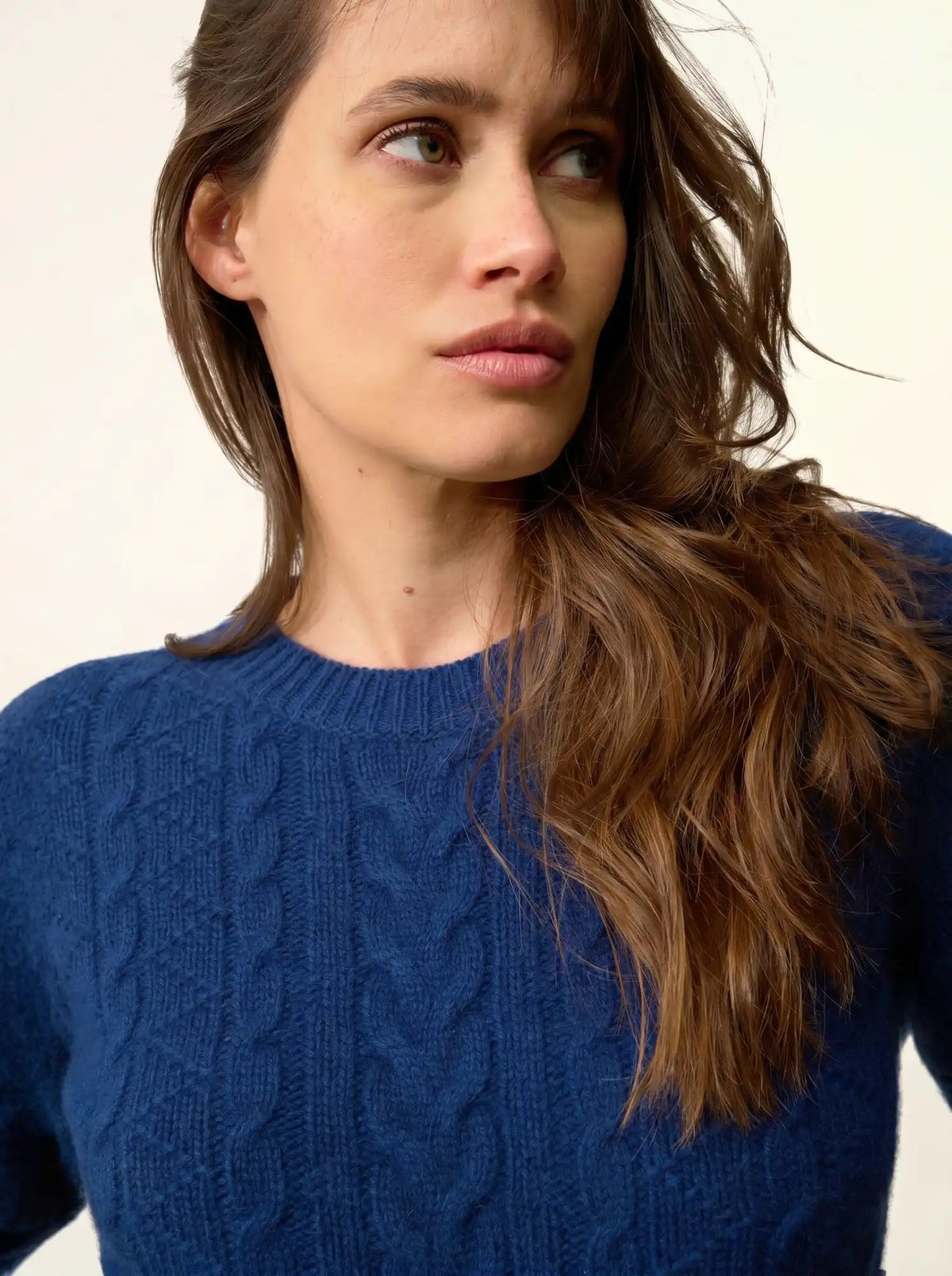 OLIVIA Sweater Crew Neck 8 Ply Midnight