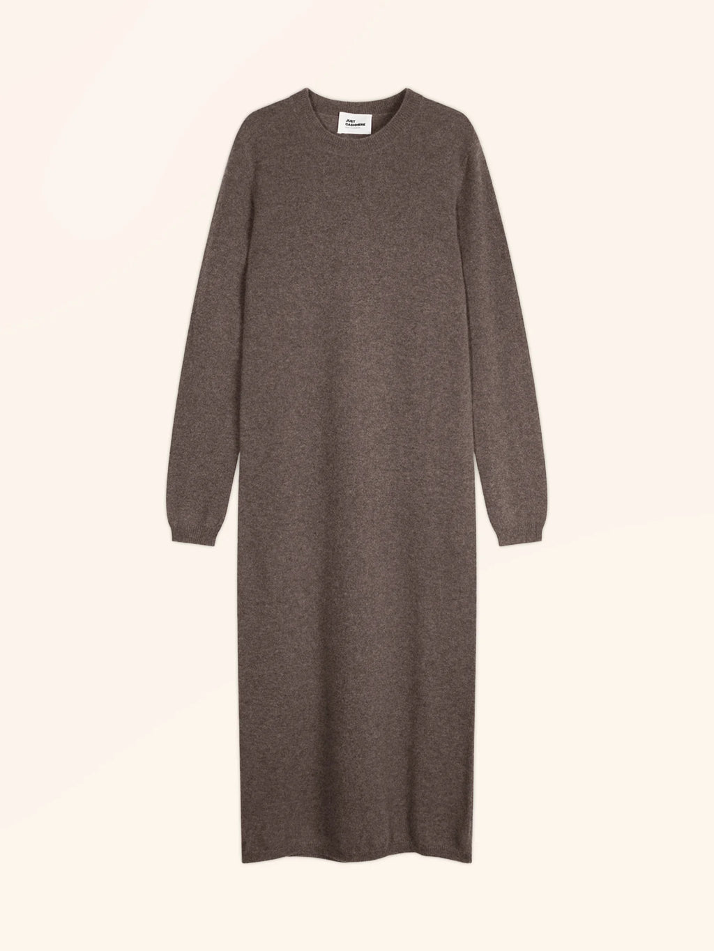 LINA Dress Crew Neck Heather Taupe