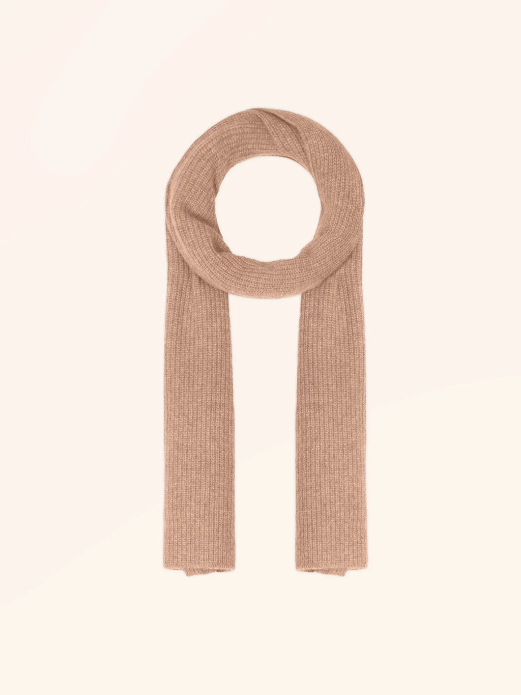 LEA Scarf 4 Ply Heather Camel