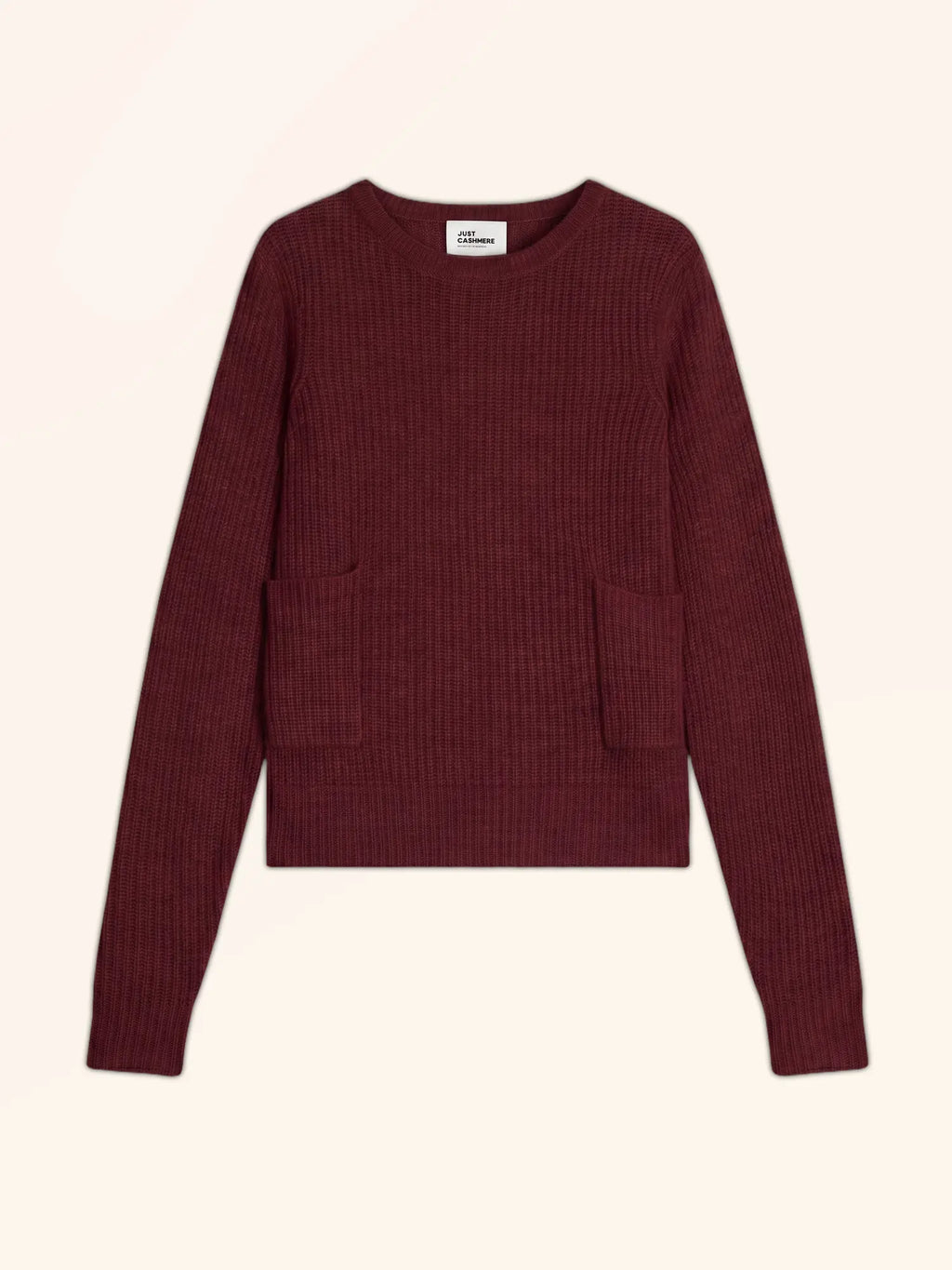 INAYA Pull Col Rond 4 Fils Cranberry Chiné