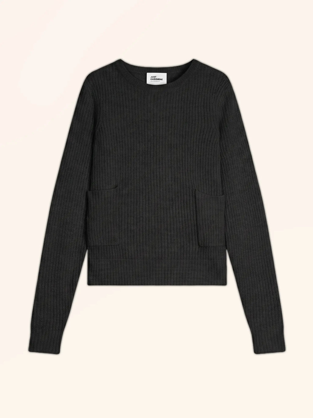 INAYA Pull Col Rond 4 Fils Noir