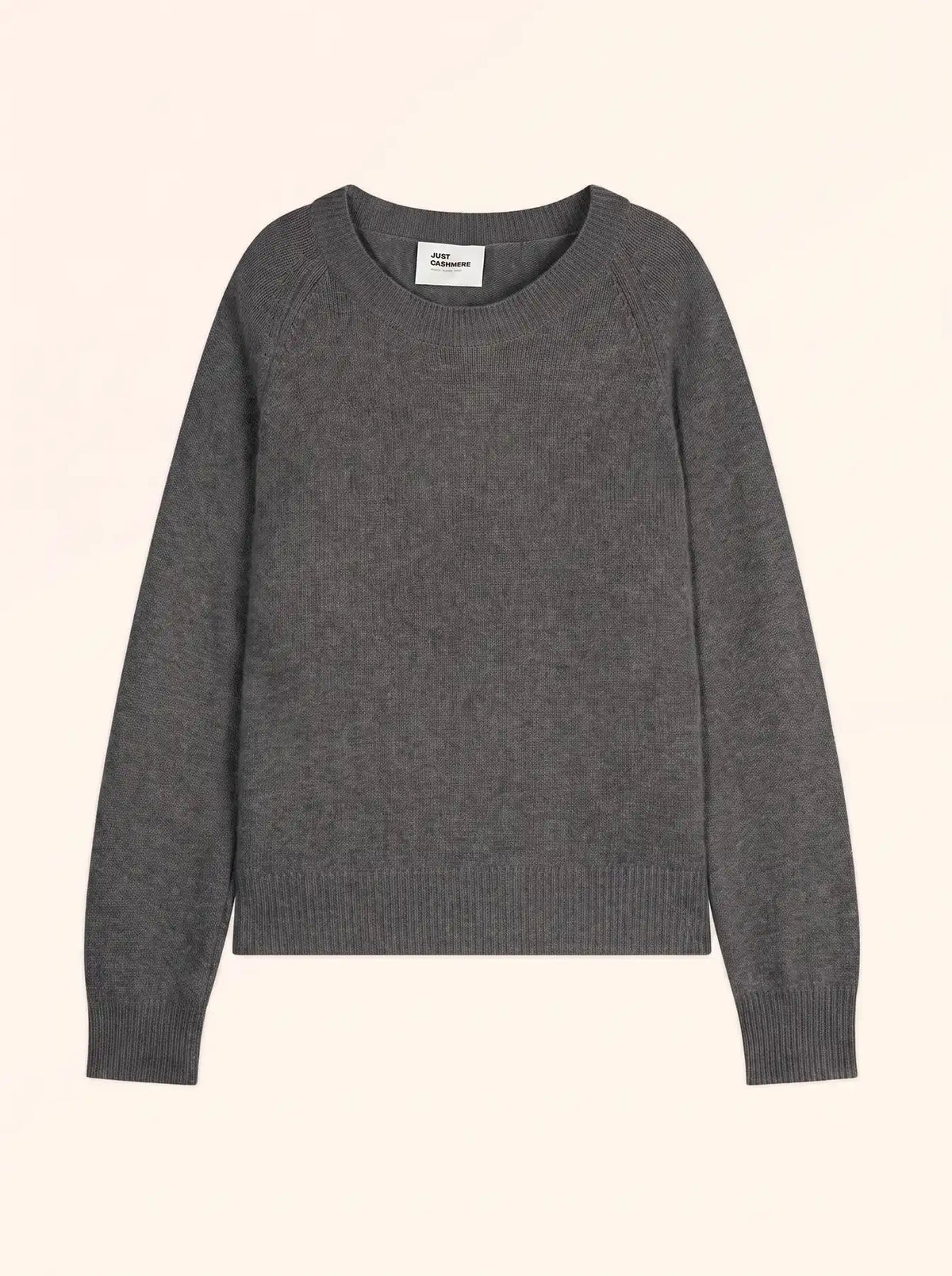 JON Sweater Crew Neck 4 Ply Heather Charcoal