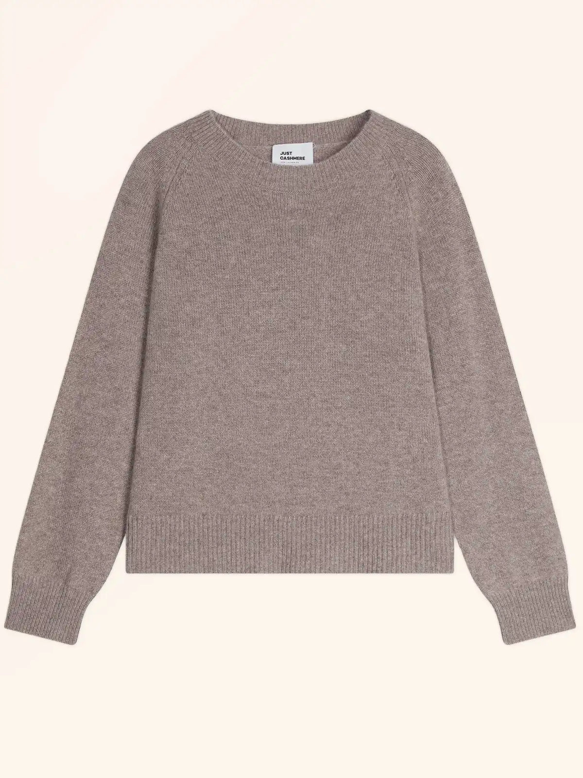 JON Sweater Crew Neck 4 Ply Heather Caribou