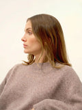 JON Sweater Crew Neck 4 Ply Heather Caribou