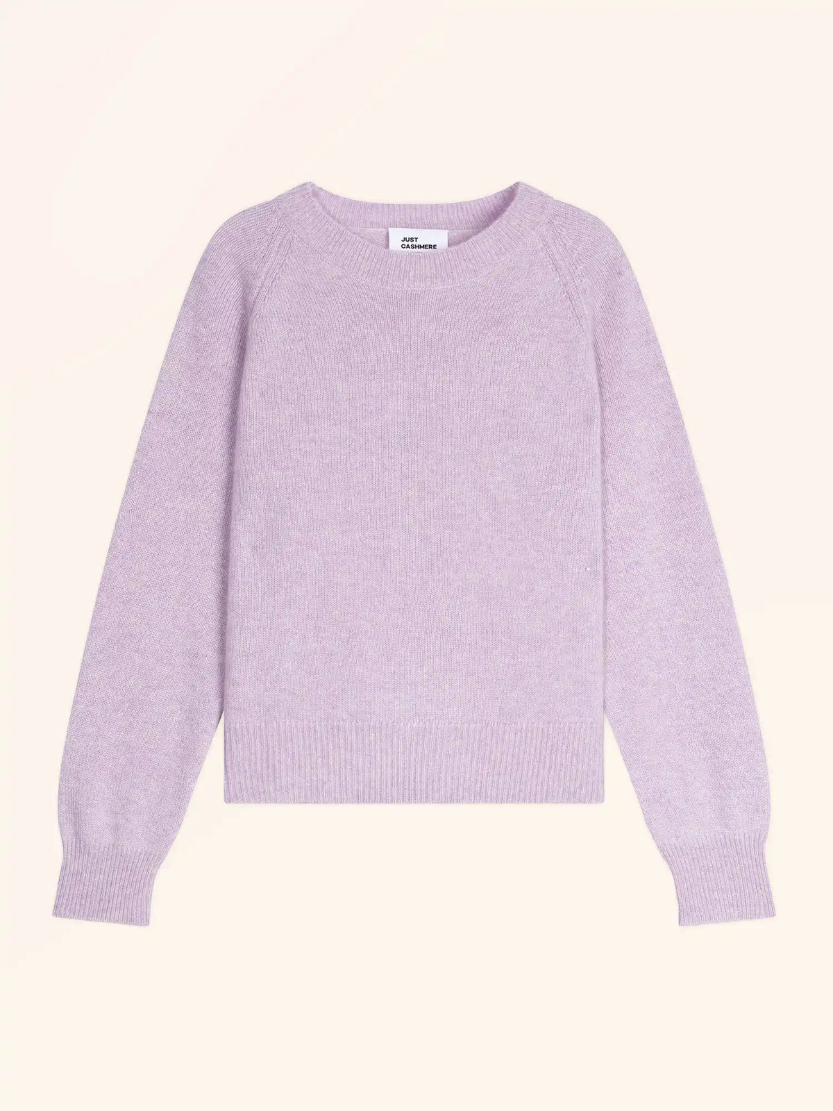 JON Pull Col Rond 4 Fils Mauve Chiné