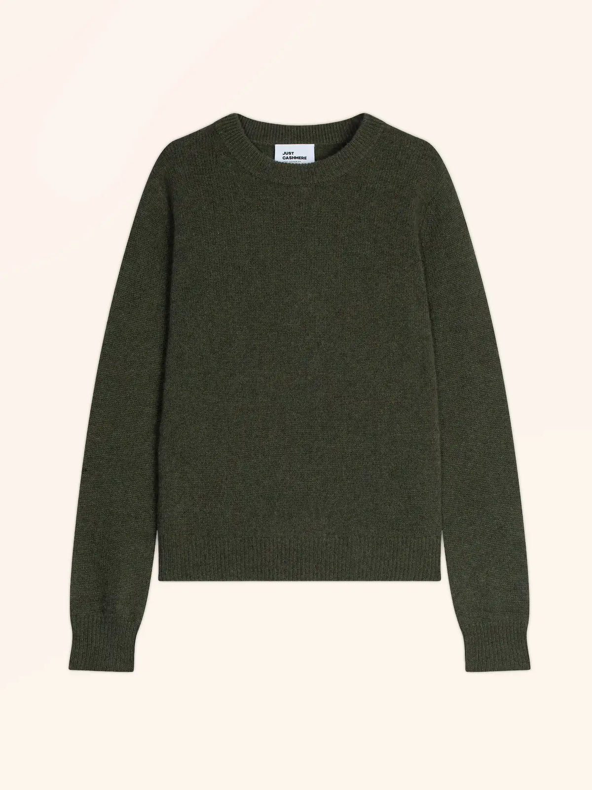 LEXINI Pull Col Rond 4 Fils Kaki Chiné