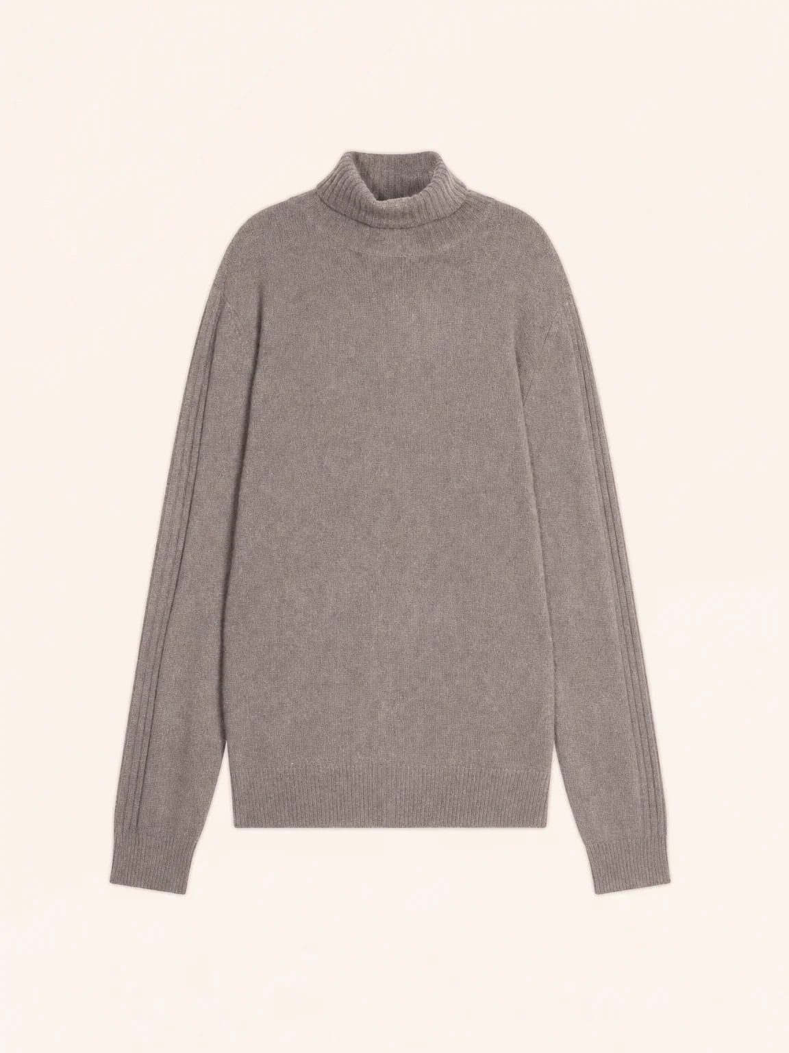 NOI Pull Col Roulé 4 Fils Caribou Chiné