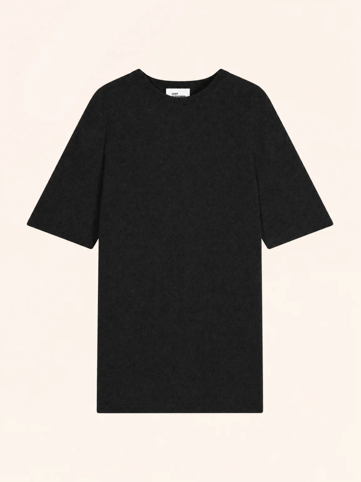 REBEKA T-Shirt Col Rond 4 Fils Noir