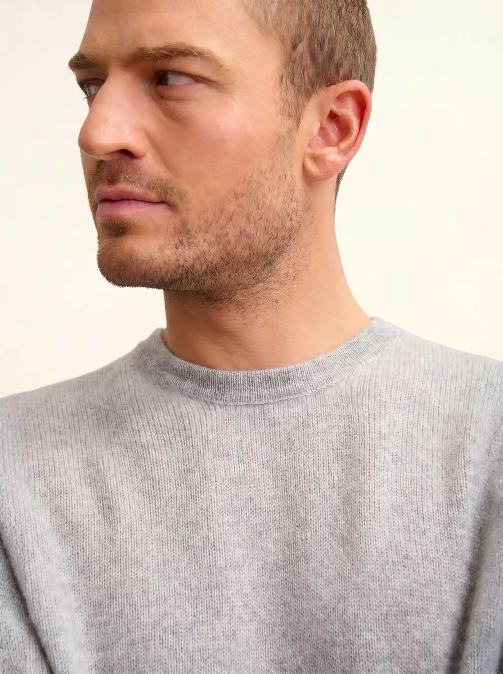 REBEKA T-Shirt Crew Neck 4 Ply Heather Cloud