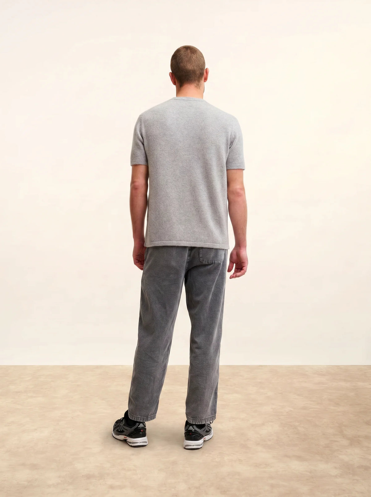 REBEKA T-Shirt Crew Neck 4 Ply Heather Cloud