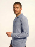 DOUGLAS Polo Long Sleeve Ivory Blue