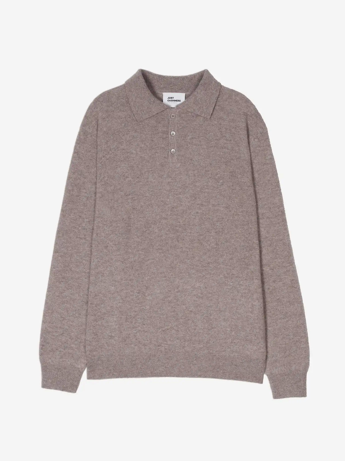 DOUGLAS Polo Long Sleeve Heather Caribou