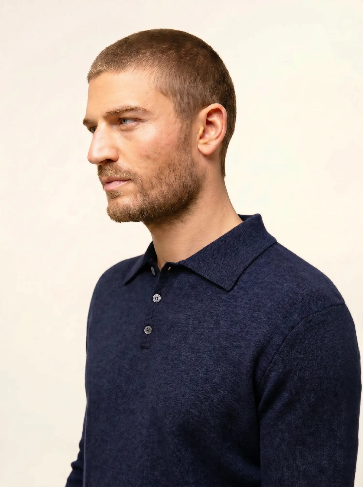 DOUGLAS Polo Long Sleeve Caviar