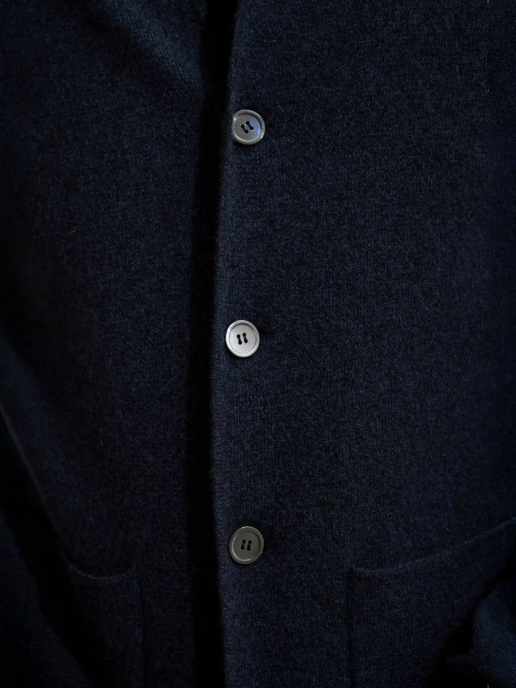 ANNA Veste Boutonnée Col Mao Caviar