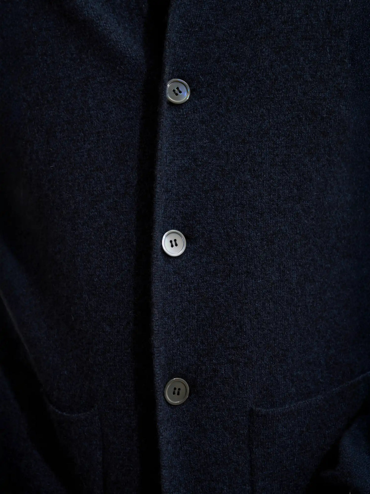 ANNA Veste Boutonnée Col Mao Caviar