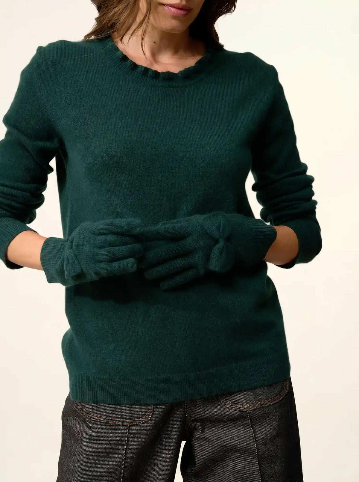 LUCY Gants 4 Fils Cyprès