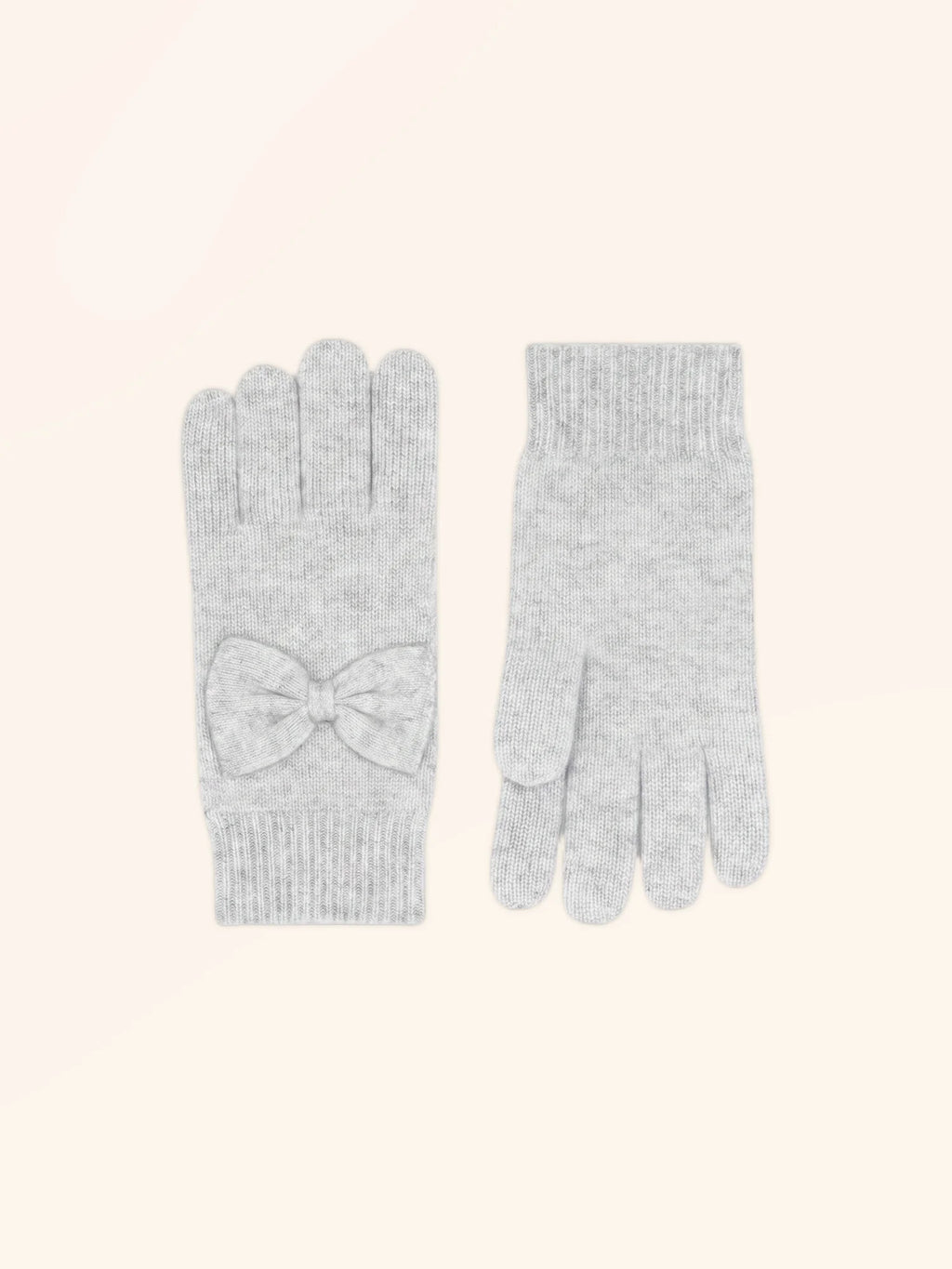 LUCY Gants 4 Fils Gris Perle Chiné