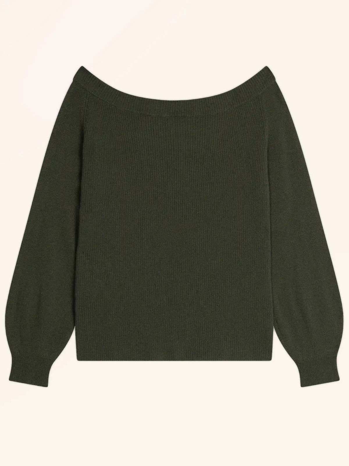 TONY Sweater Boat Neck Khaki