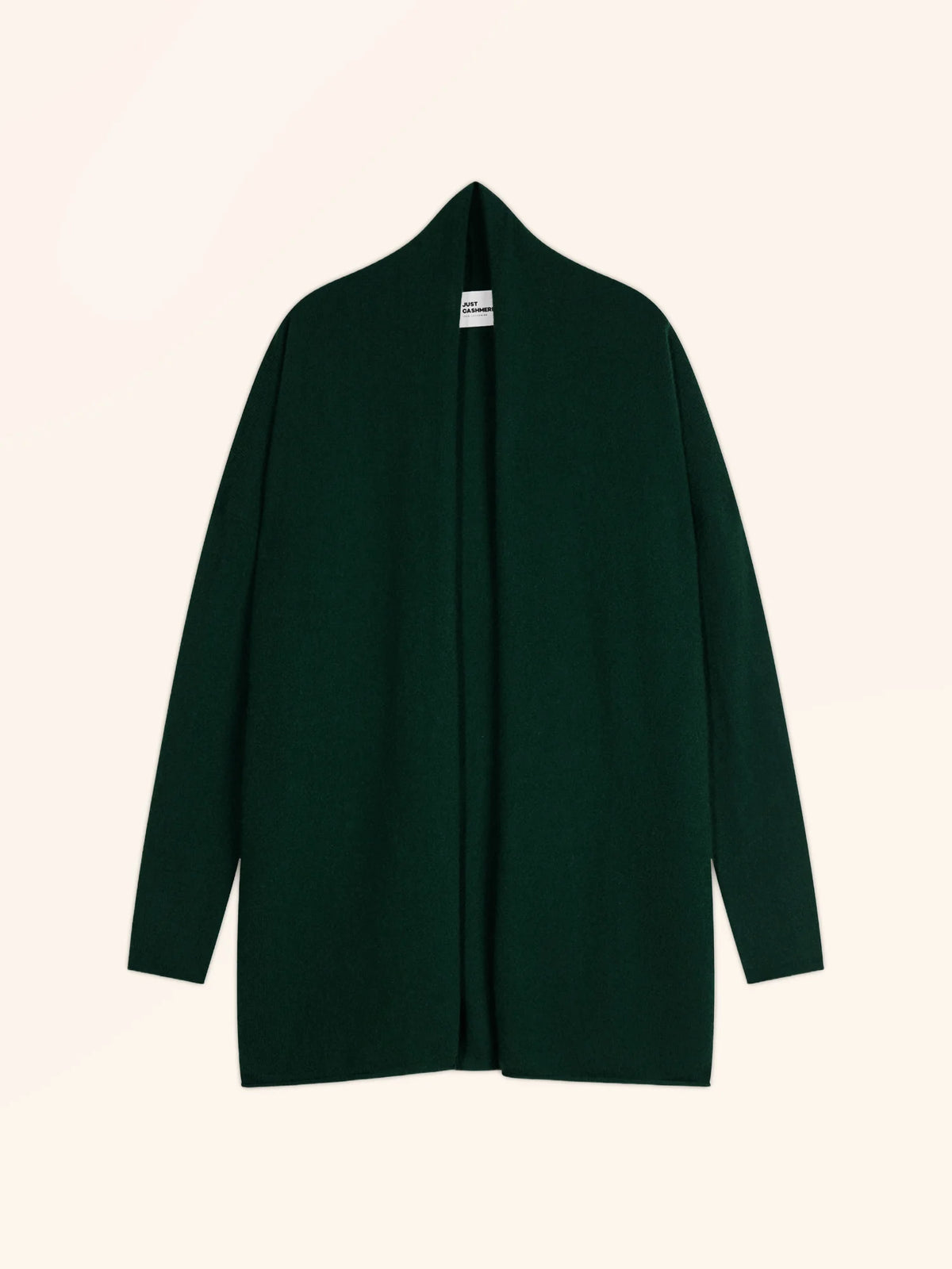 MADDIE Jacket Long Open Shawl Collar Cypress