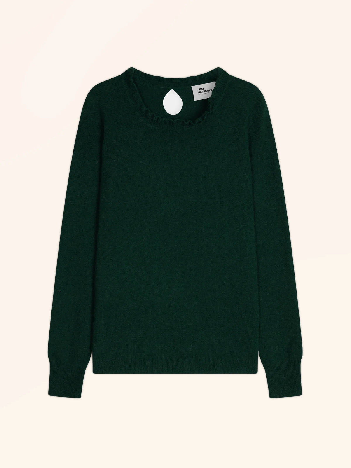 CHARLIE Sweater Mock Neck Ruffled Drop Back Cypress
