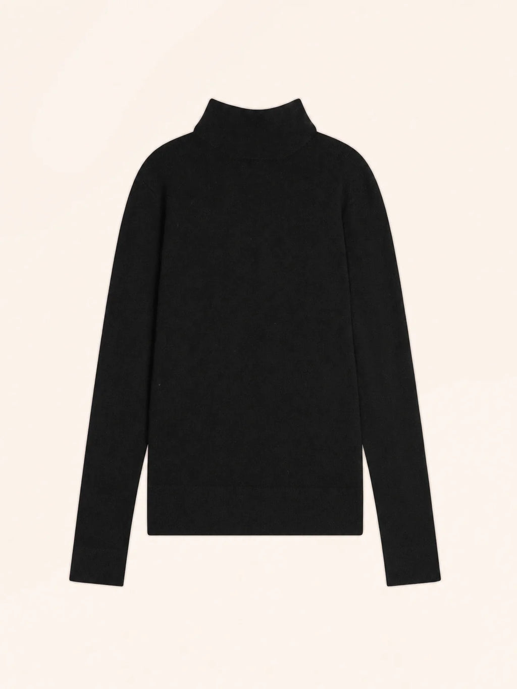 AMBRE Pull Col Montant Noir