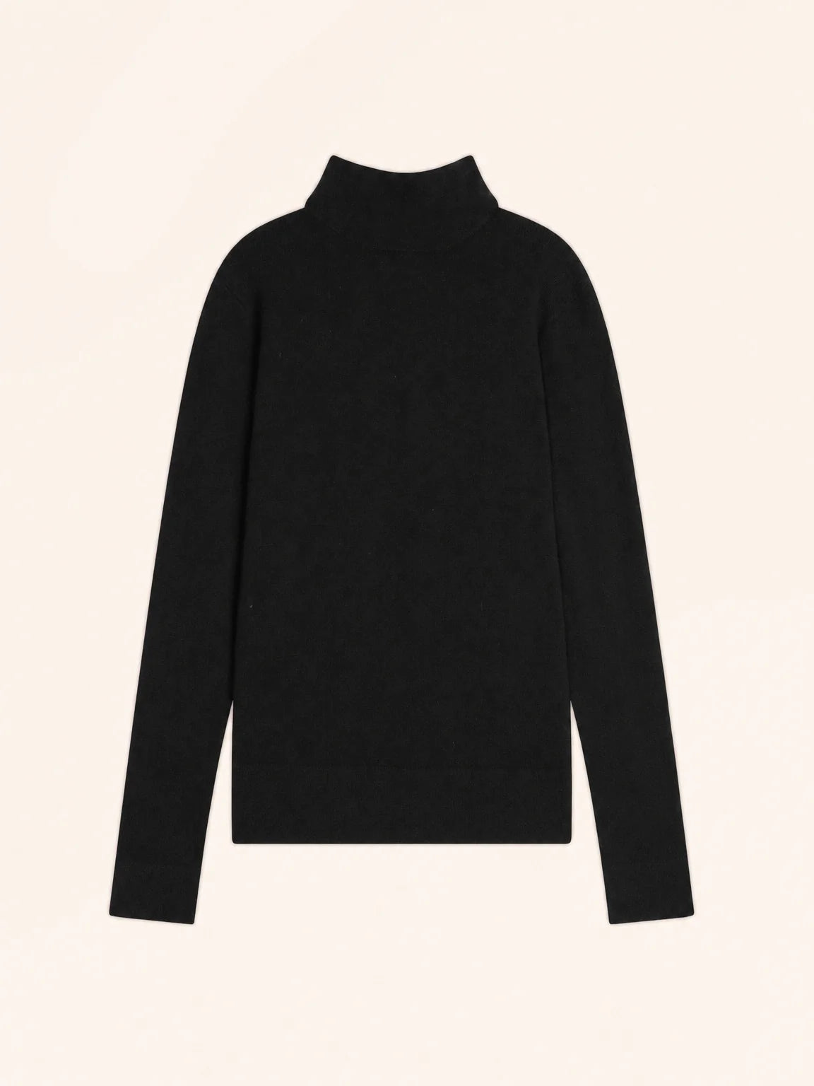 AMBRE Pull Col Montant Noir