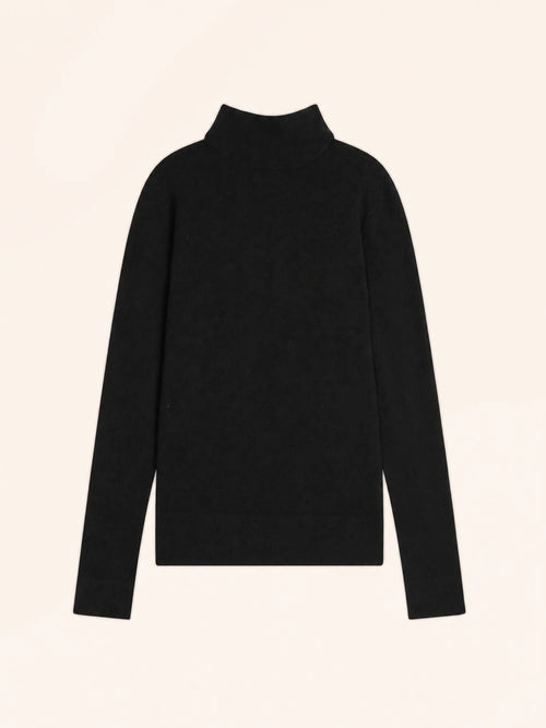 AMBRE Sweater Mock Neck Black