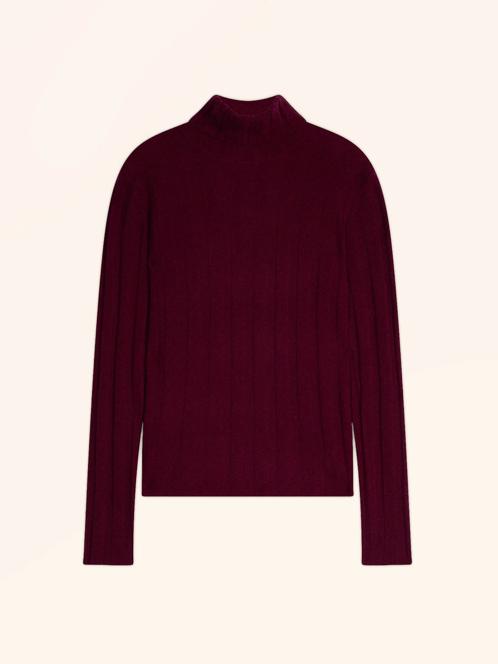 SERELITH Pullover Rollkragen Bordeaux