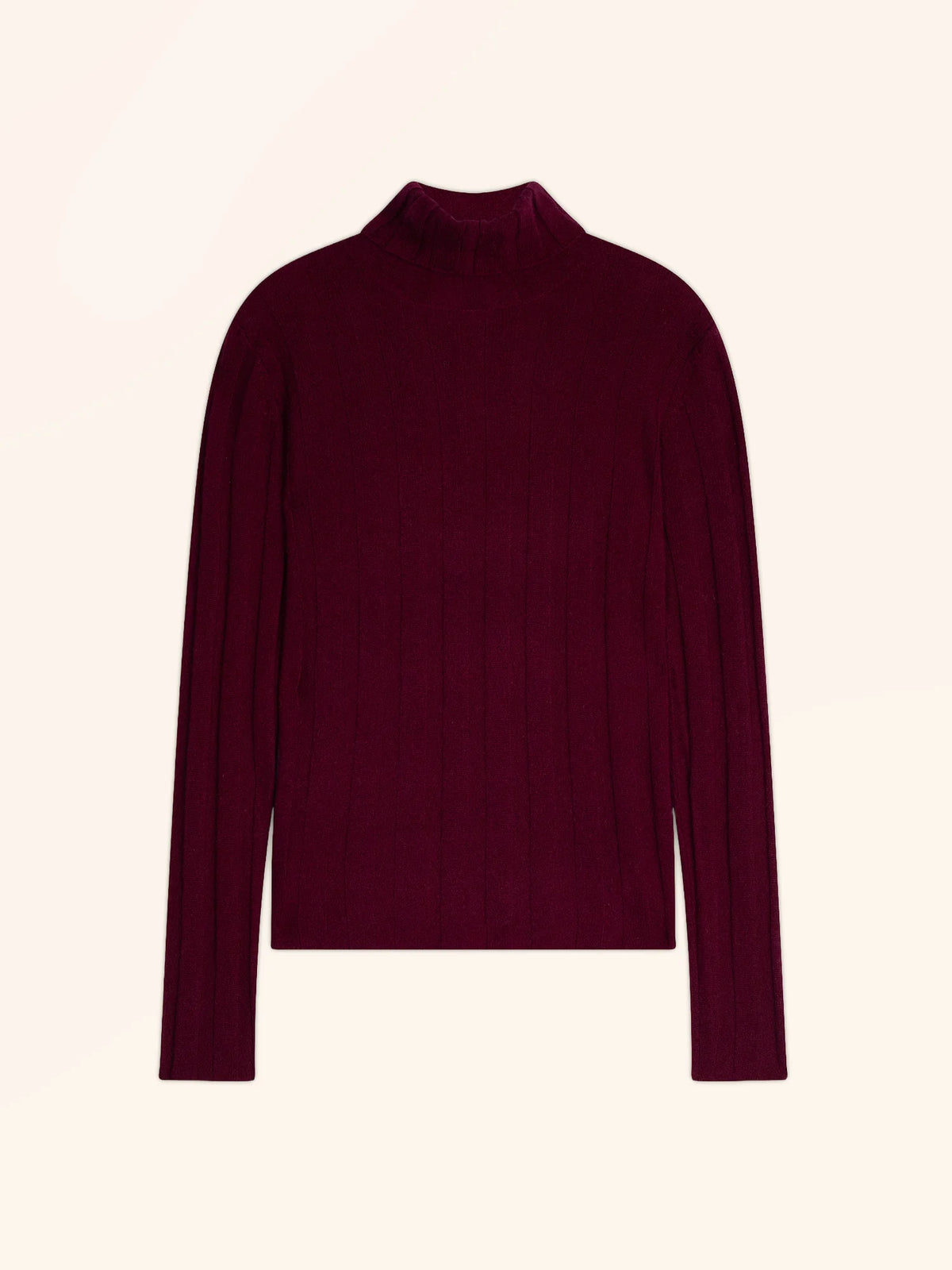 SERELITH Pullover Rollkragen Bordeaux