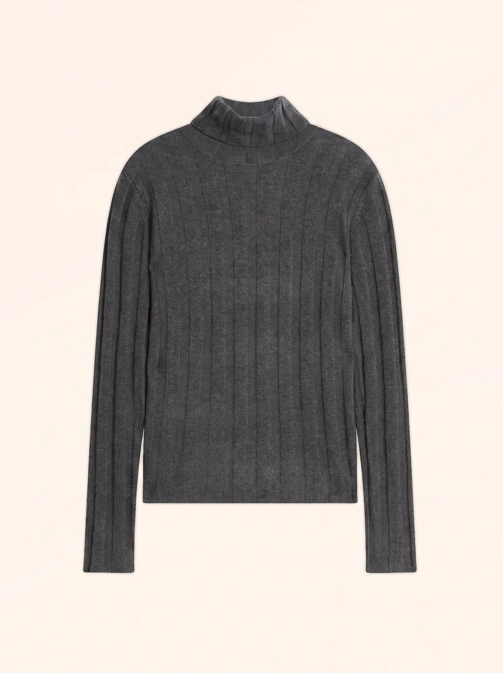 SERELITH Pullover Rollkragen Anthrazit meliert