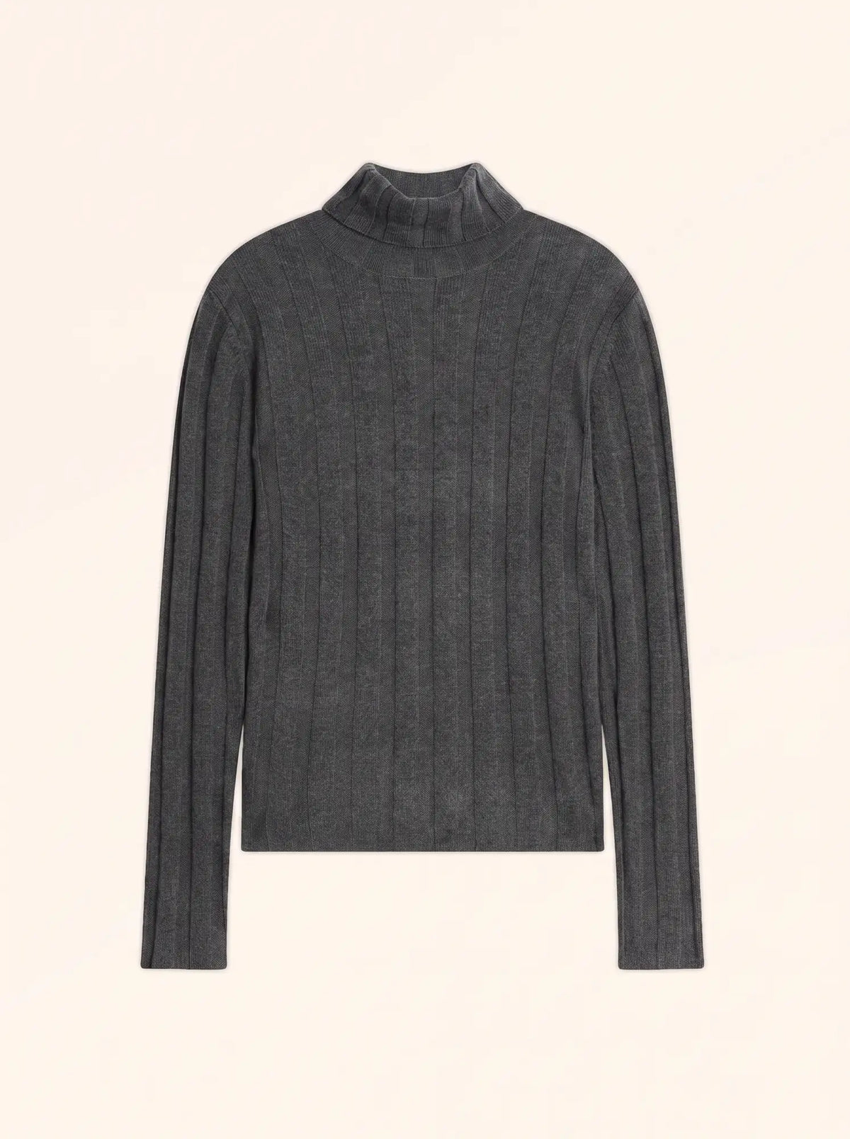 SERELITH Pullover Rollkragen Anthrazit meliert