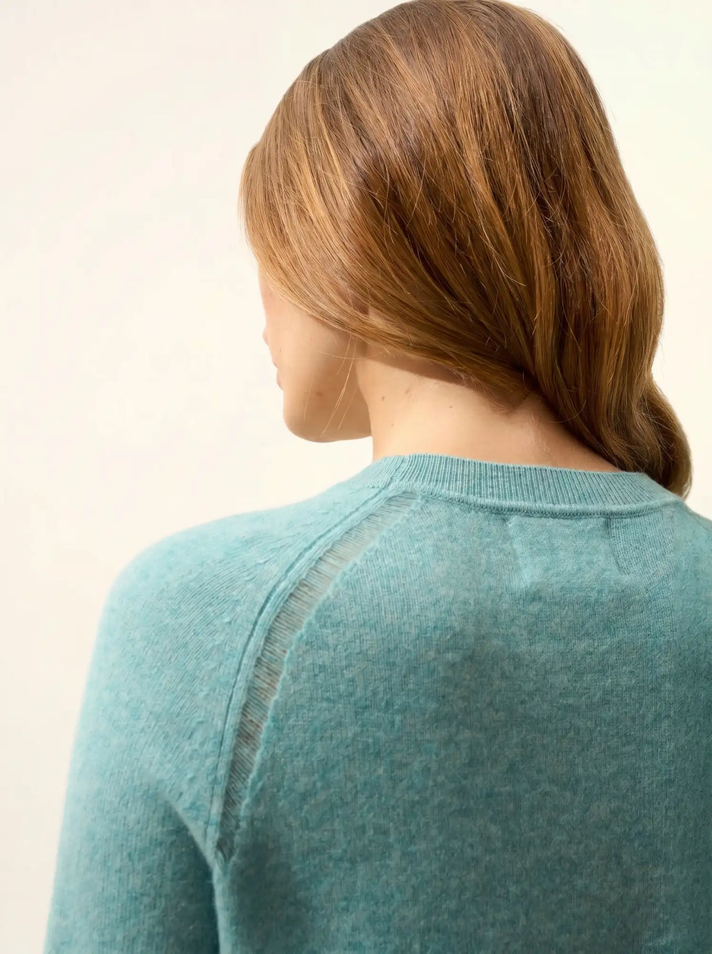 NORENA Sweater Crew Neck Heather Green