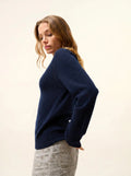 NORENA Pullover Rundhalsausschnitt Marineblau