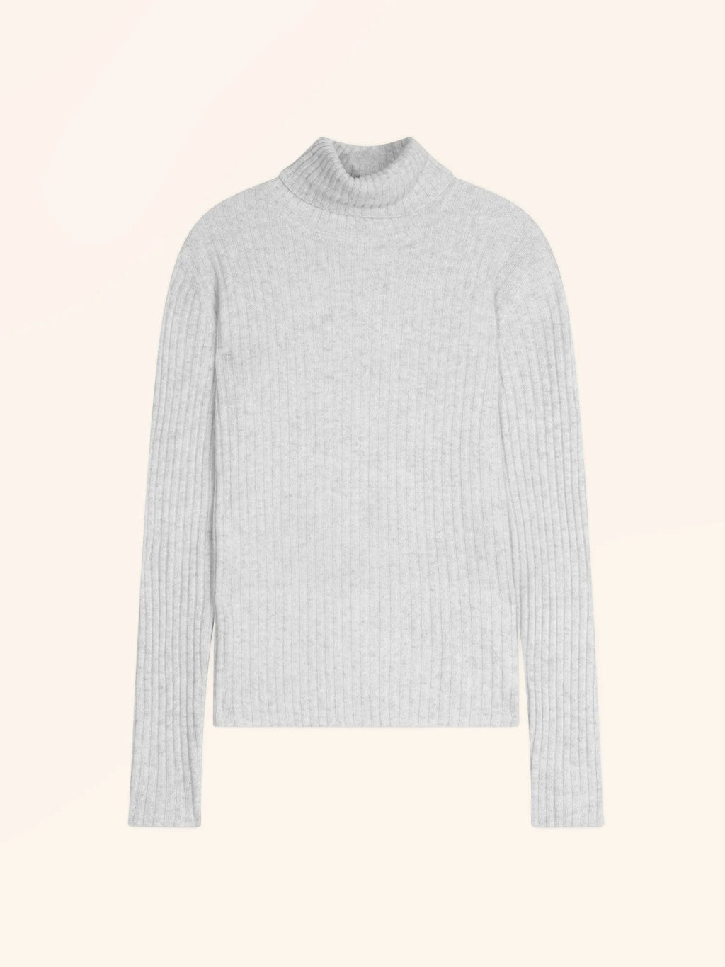 MIRAYA Pullover Rollkragen Perlgrau meliert