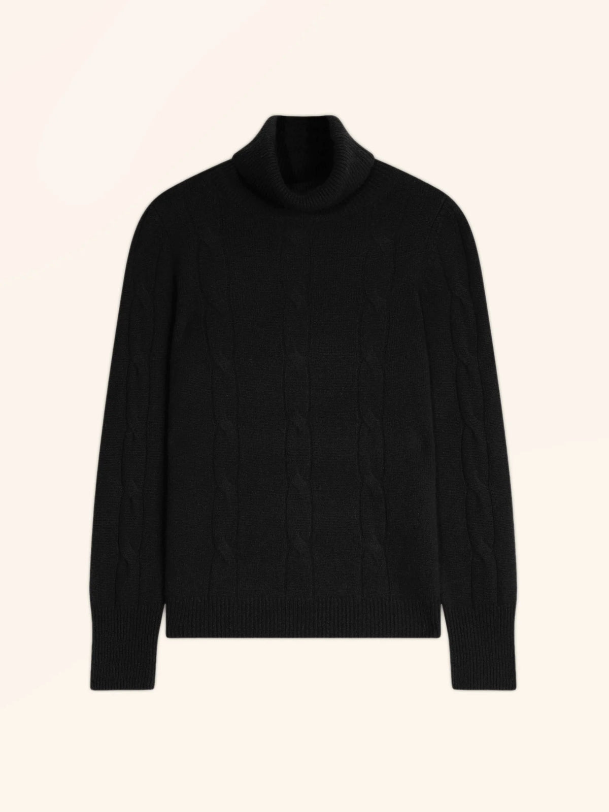 ESTELLE Sweater Turtleneck 4 Ply Black