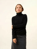 ESTELLE Sweater Turtleneck 4 Ply Black
