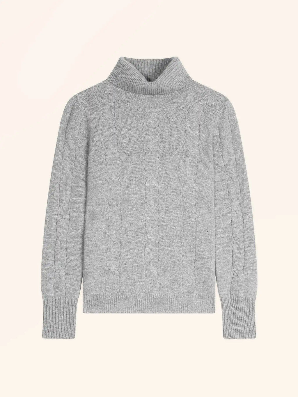 ESTELLE Pull Col Roulé 4 Fils Nuage Chiné