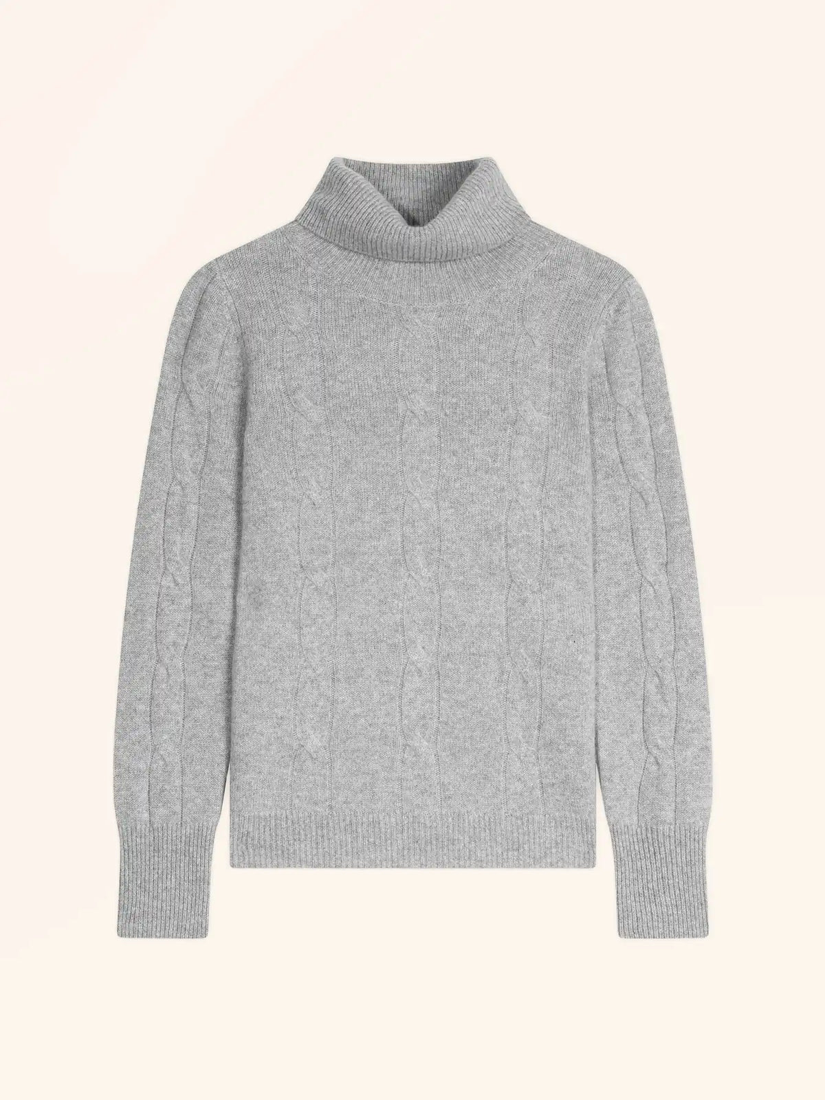ESTELLE Pull Col Roulé 4 Fils Nuage Chiné