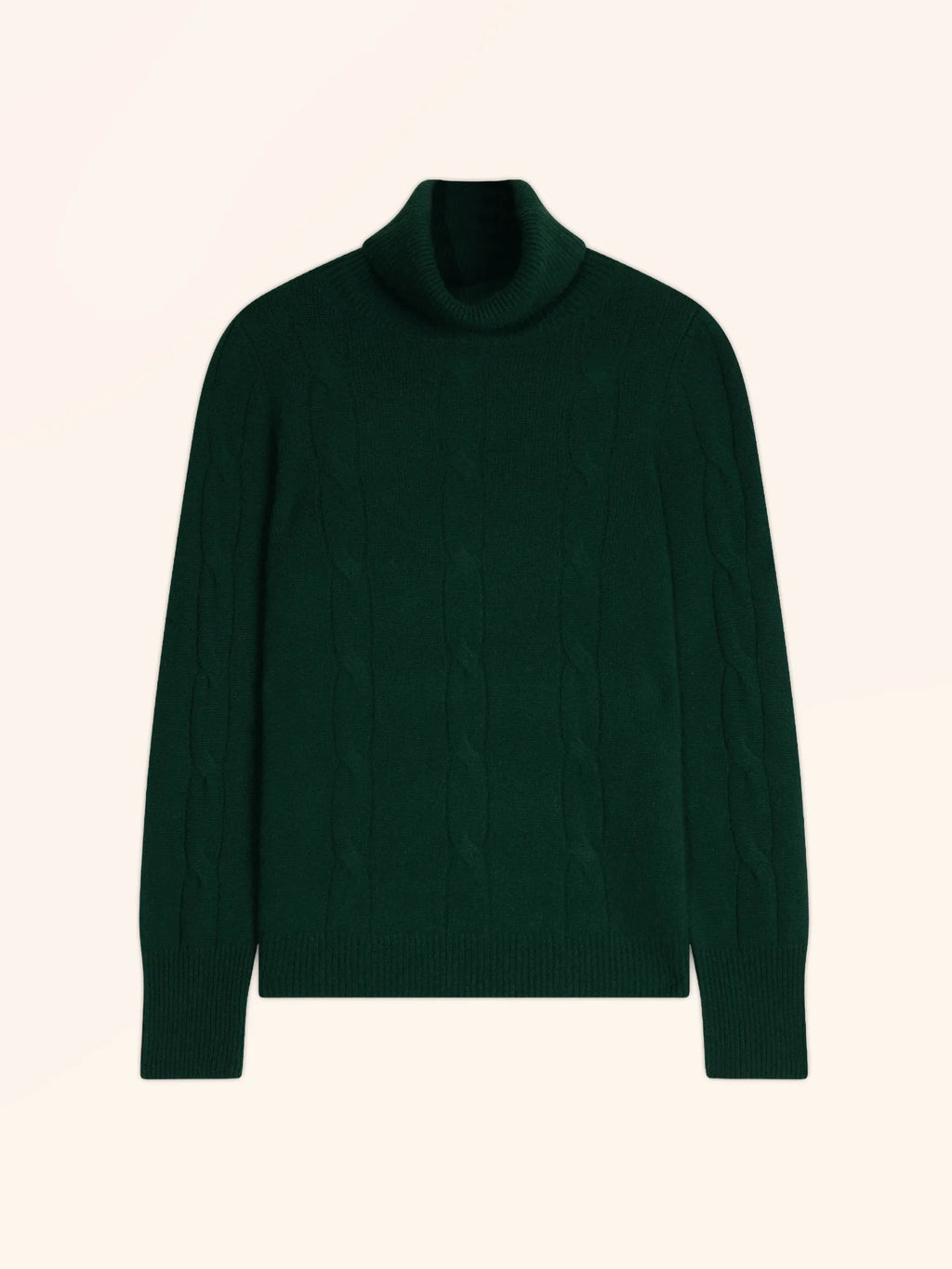 ESTELLE Pullover Rollkragen 4-fädig Zypressengrün