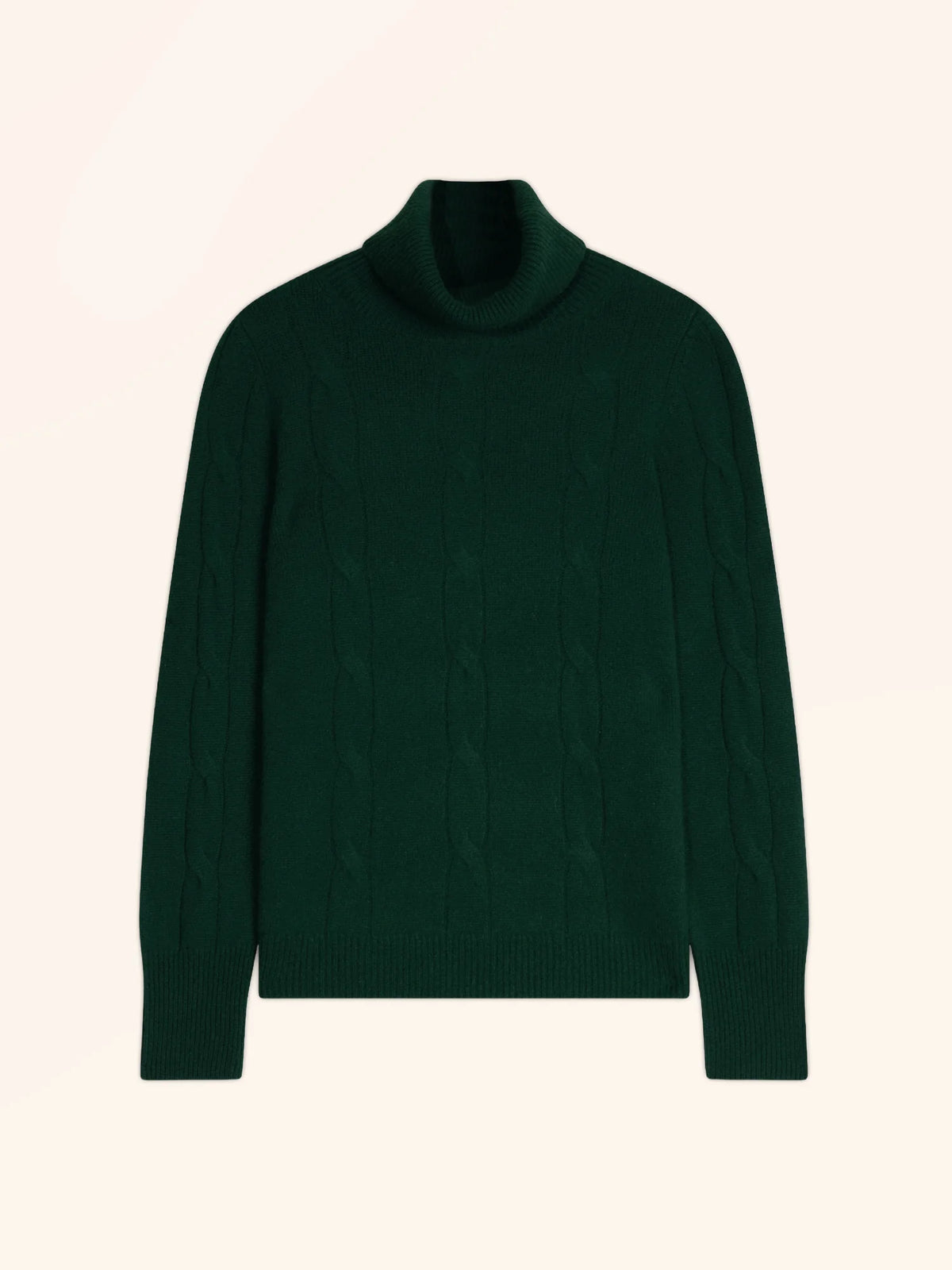 ESTELLE Pullover Rollkragen 4-fädig Zypressengrün