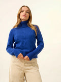ESTELLE Sweater Turtleneck 4 Ply Ultramarine