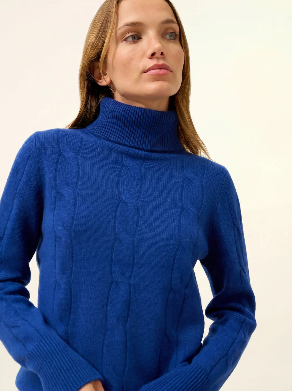 ESTELLE Sweater Turtleneck 4 Ply Ultramarine